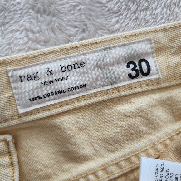 rag & bone Maya High-Rise Shorty Shorts, Women's Waist Size 30, EUC - Lemon Drop - Picture 2 of 11